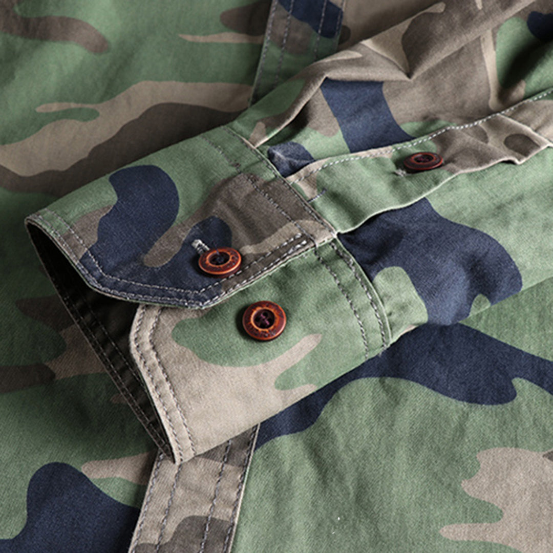 Herre camouflage skjorter