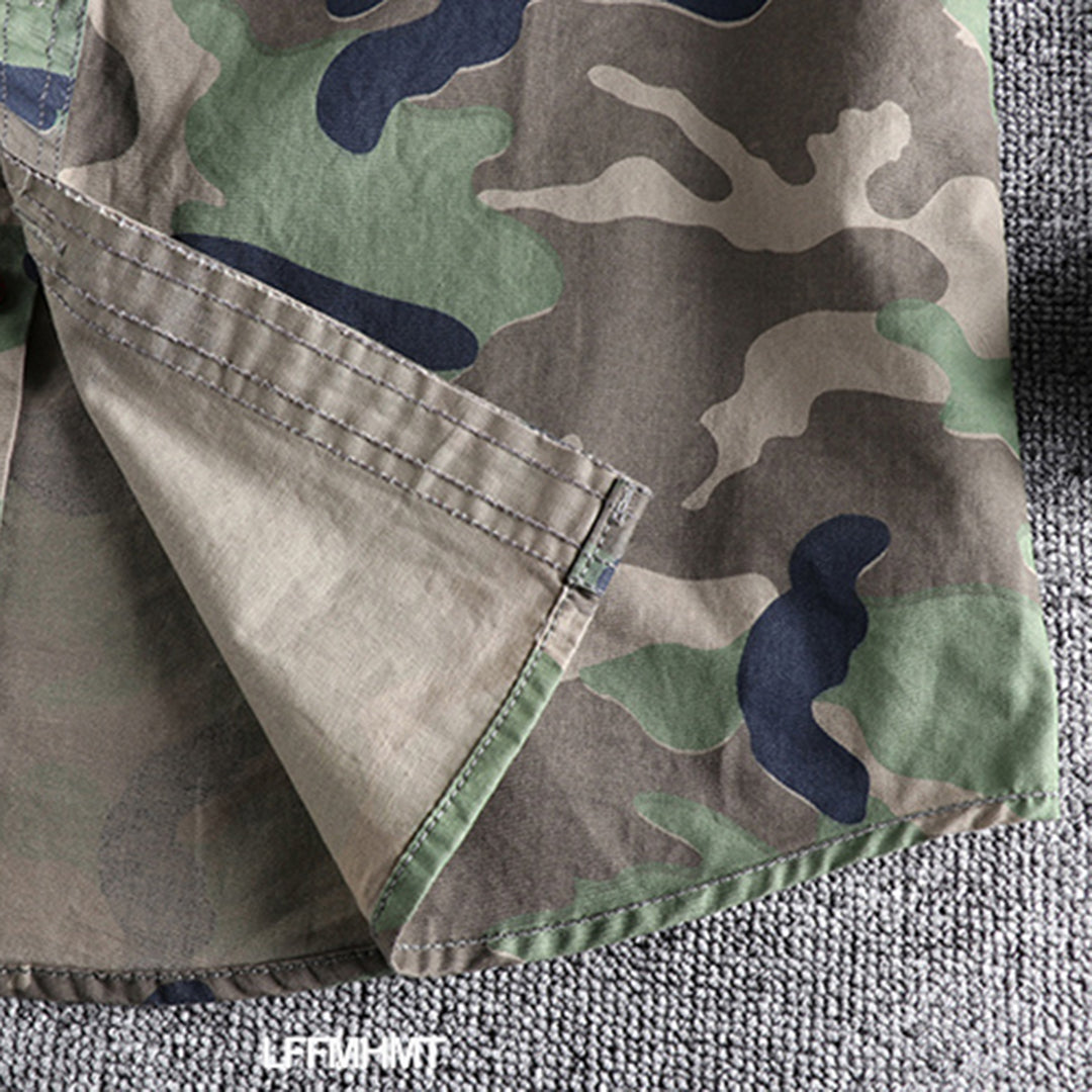 Herre camouflage skjorter