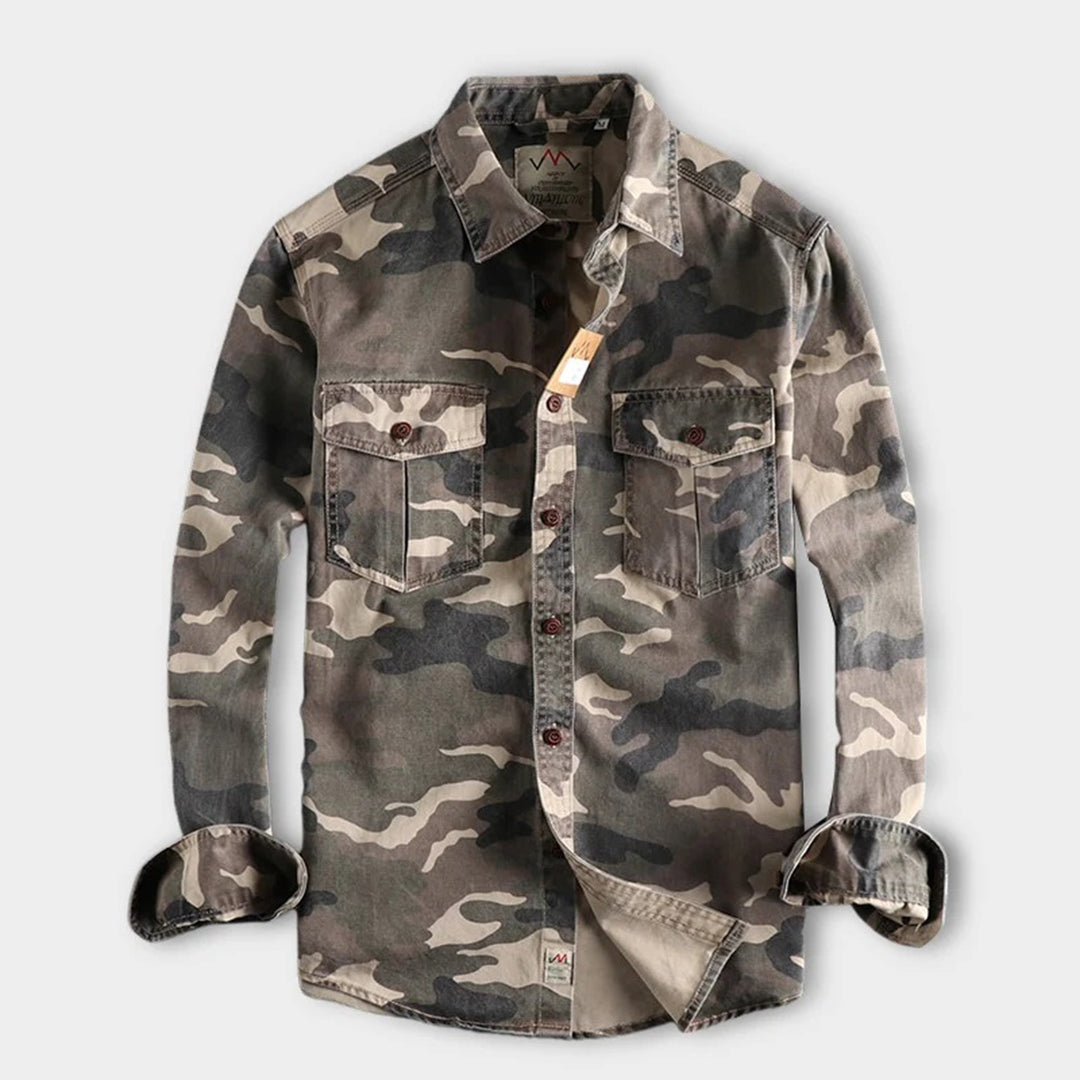 Herre camouflage skjorter