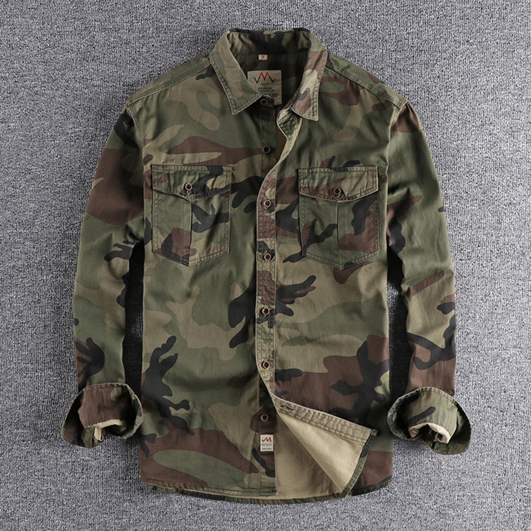 Herre camouflage skjorter