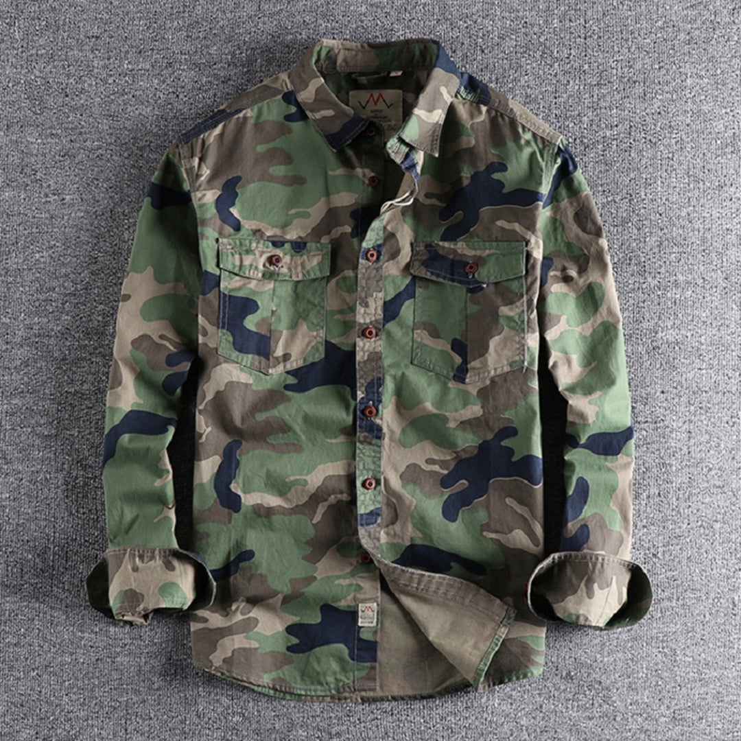 Herre camouflage skjorter