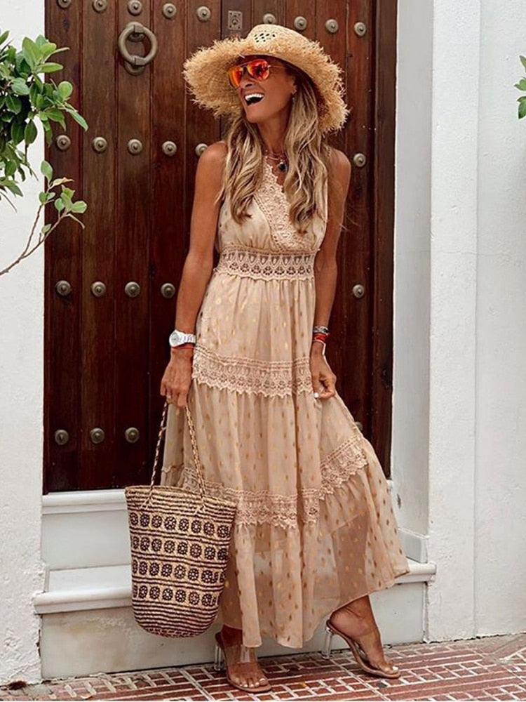 Boho Ibiza kjole til kvinder
