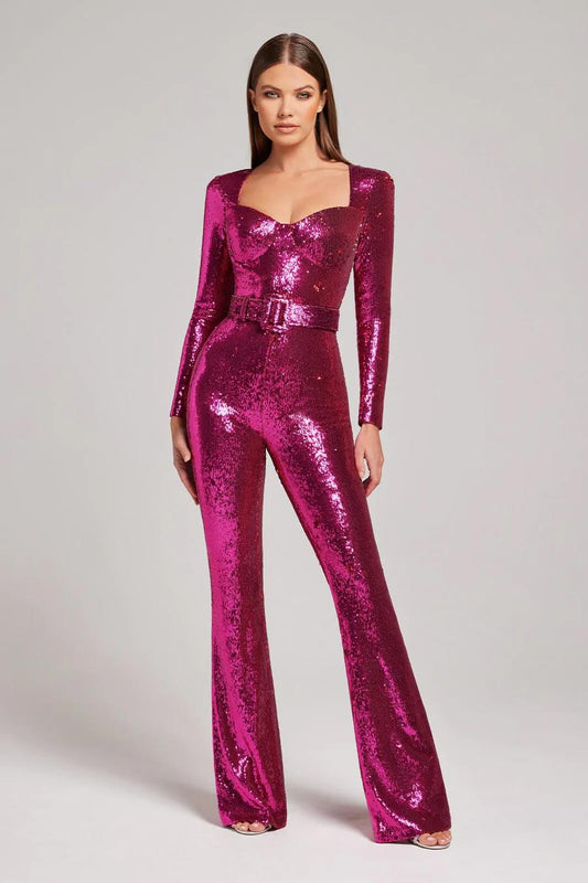 Glitter-jumpsuit til kvinder