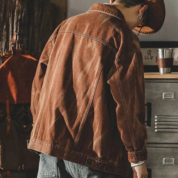 Retro herrejakke i westernstil