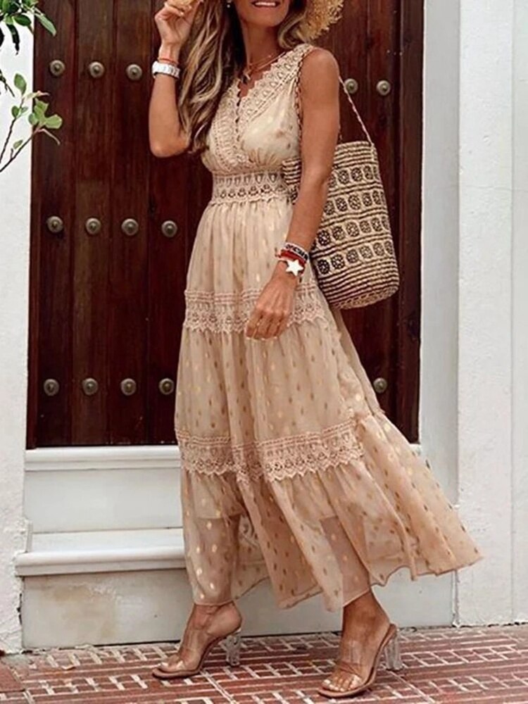 Boho Ibiza kjole til kvinder