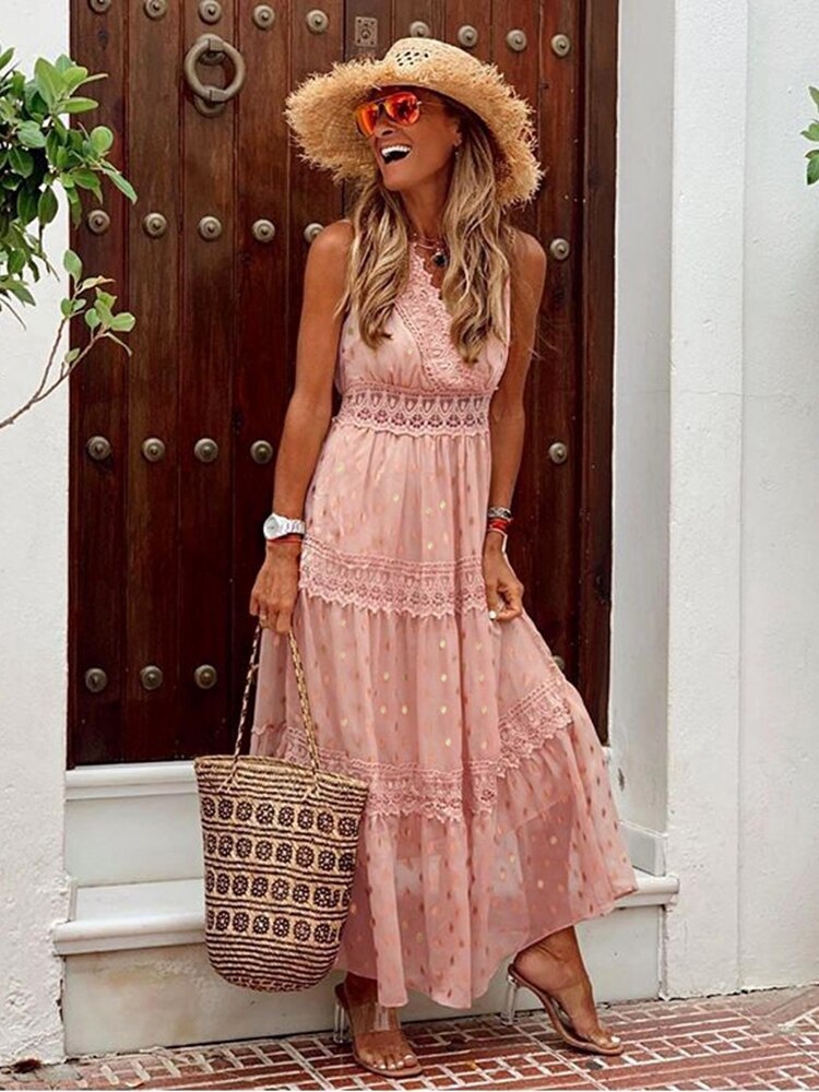 Boho Ibiza kjole til kvinder