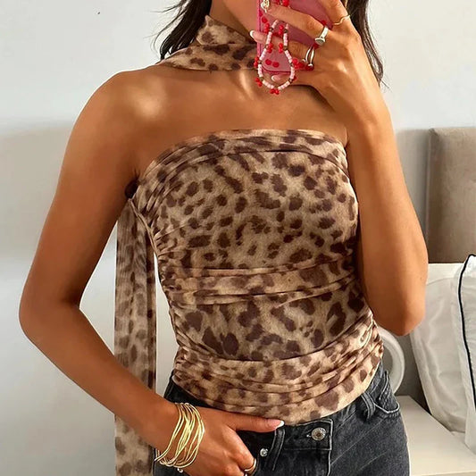 Tube Top med leopardprint til kvinder