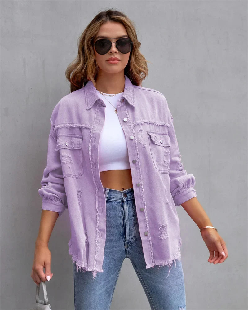 Denim jakke til kvinder