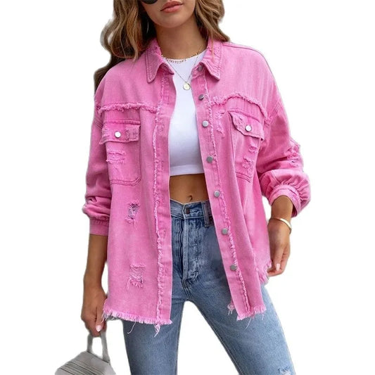 Denim jakke til kvinder