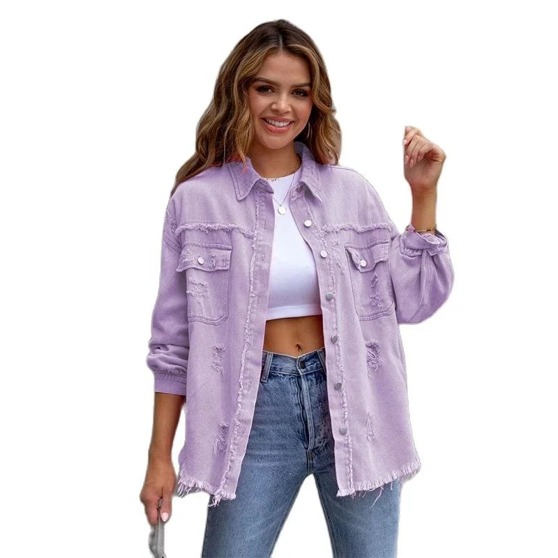 Denim jakke til kvinder