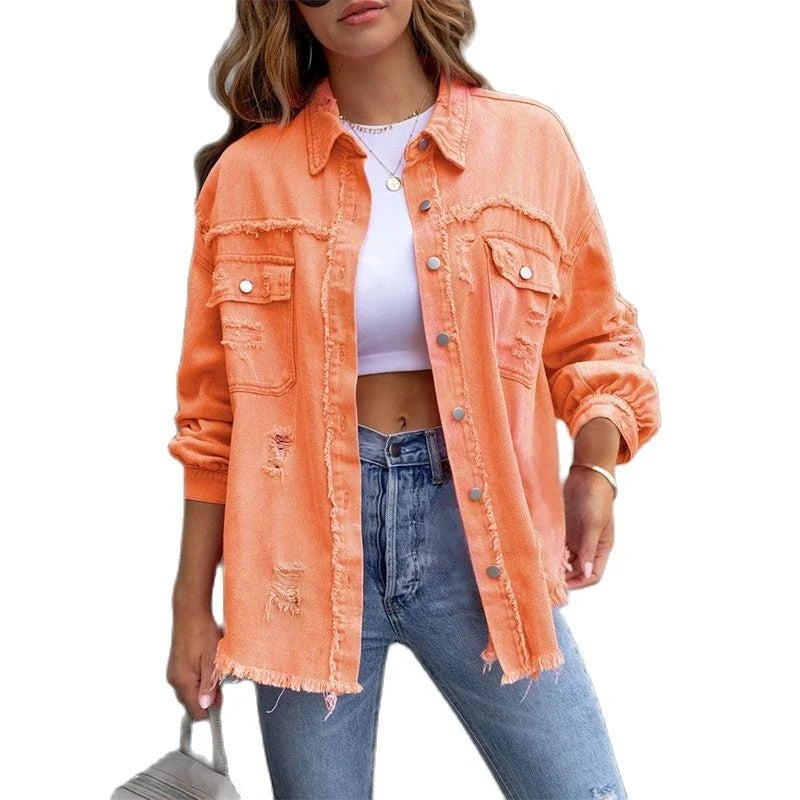Denim jakke til kvinder