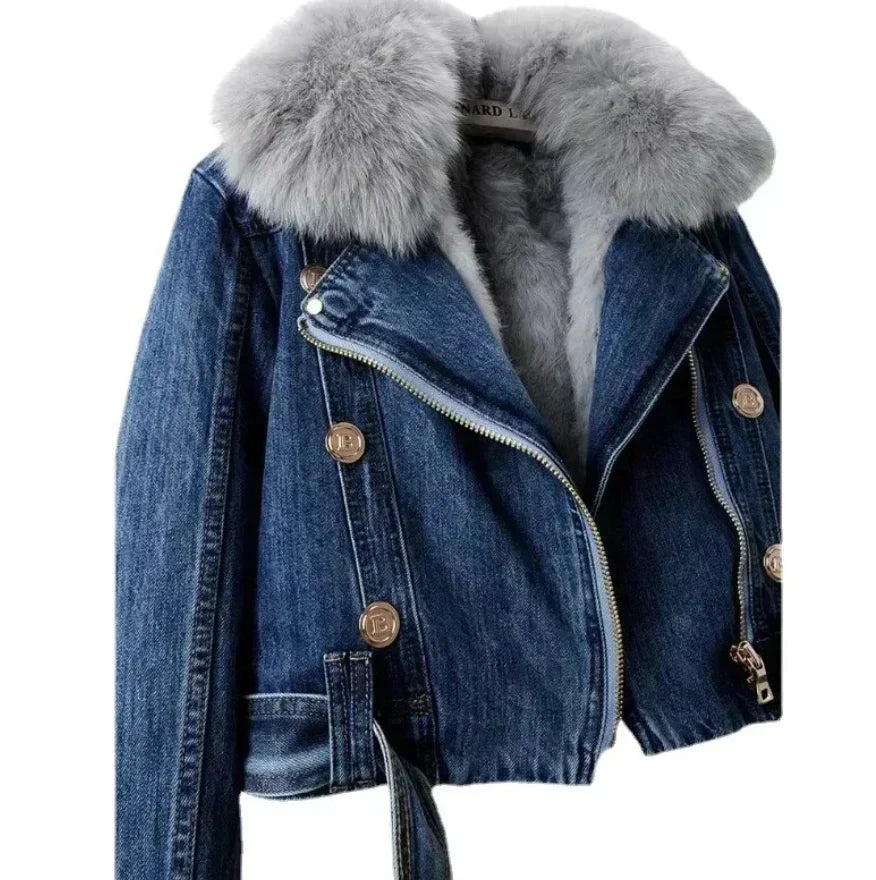 Elegant denimjakke til kvinder