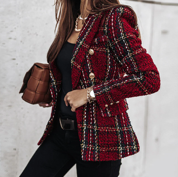 Chic ternet blazer til kvinder