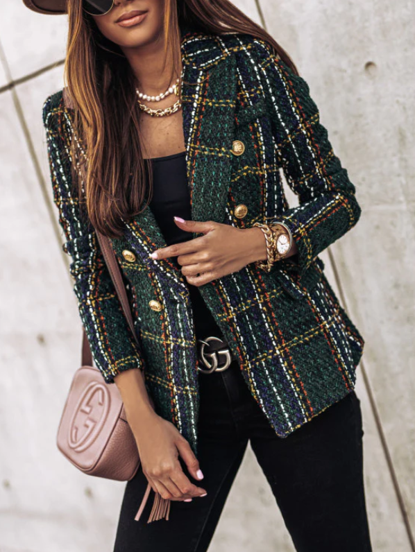Chic ternet blazer til kvinder