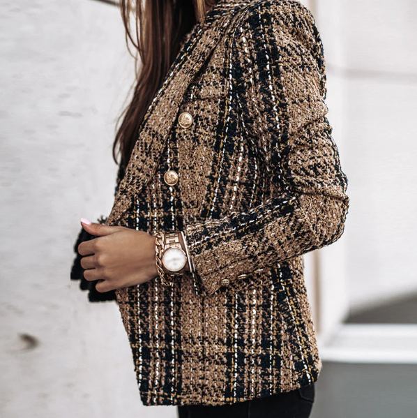 Chic ternet blazer til kvinder