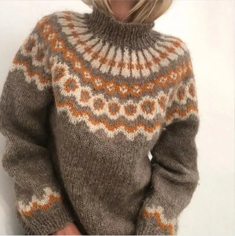 Dekker Turtleneck | Stilfuld strikket nordisk vintertrøje til kvinder