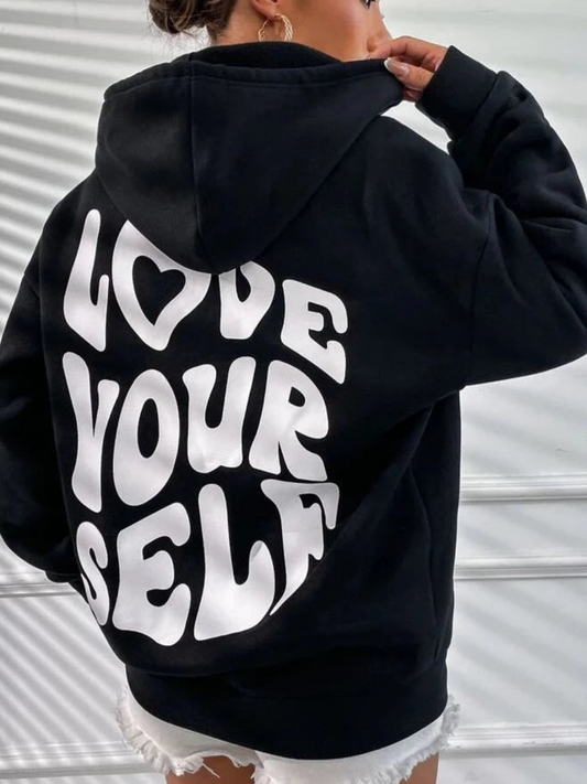 Love Yourself Hoodie til kvinder