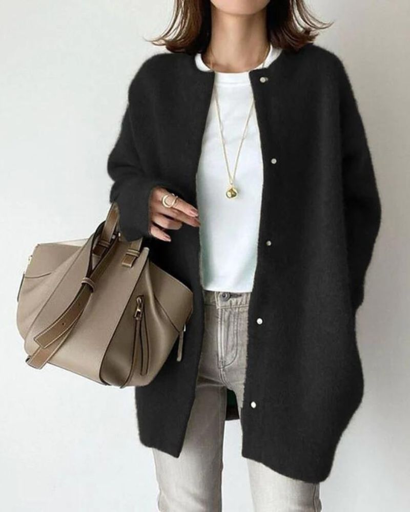 Komfortabel cardigan i uld til damer