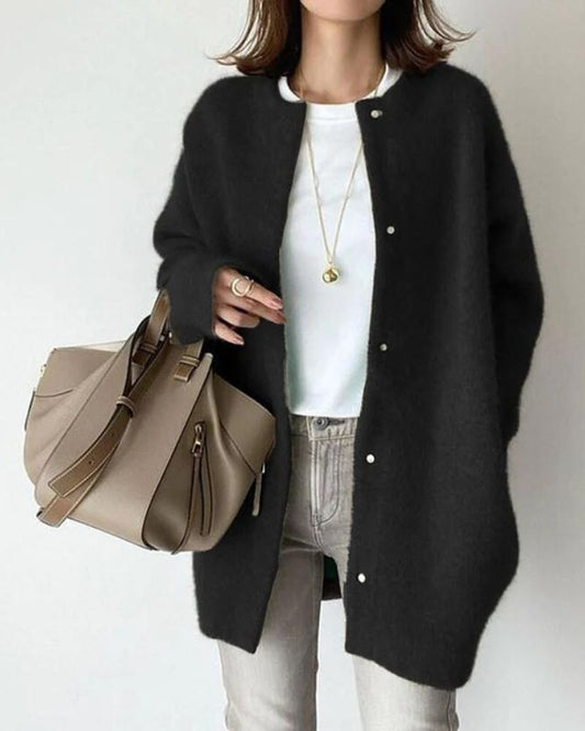 Komfortabel cardigan i uld til damer