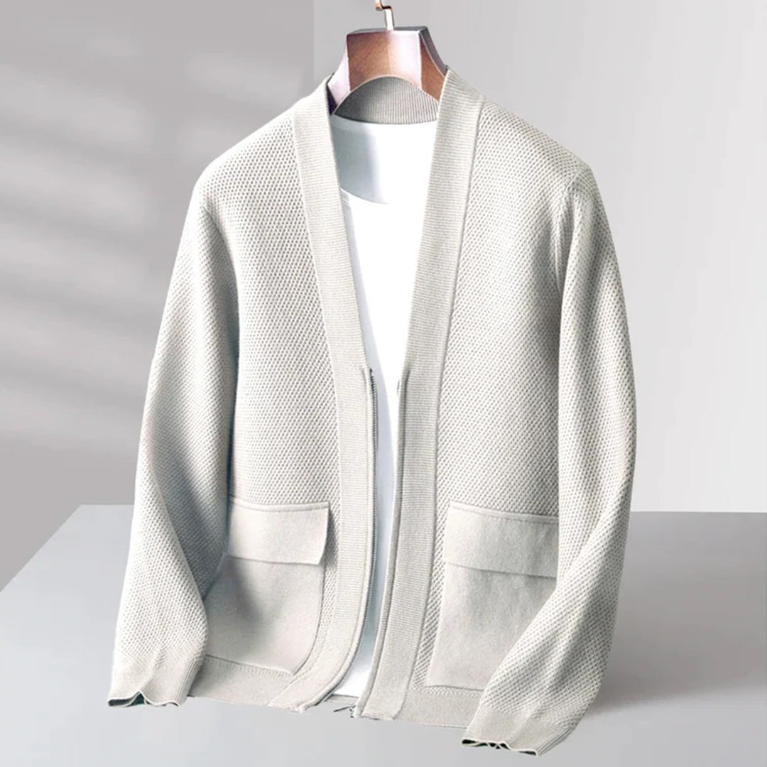 Strikket cardigan til mænd