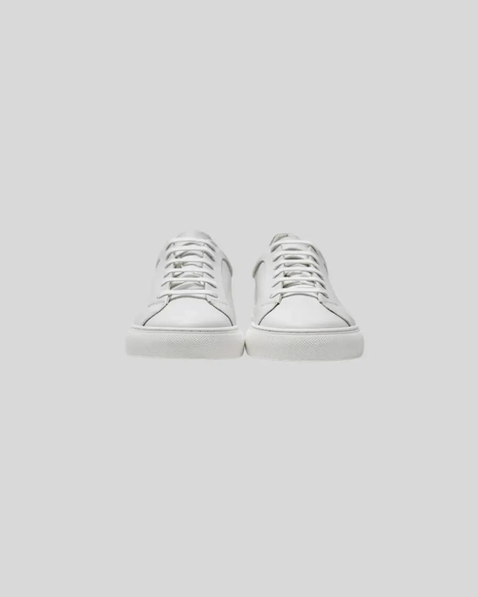 Leren Oxford hvide sneakers