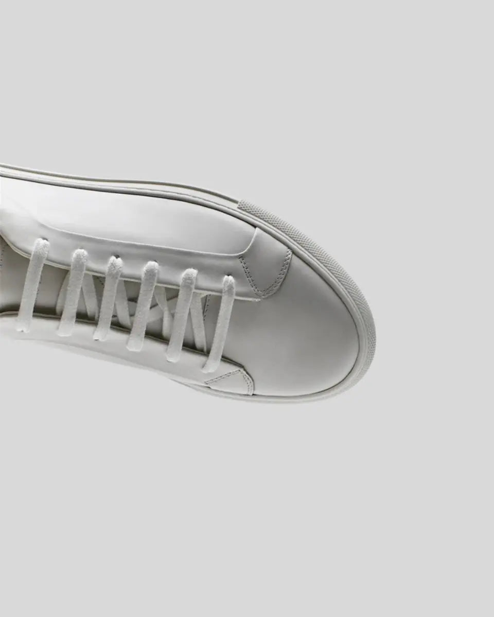 Leren Oxford hvide sneakers