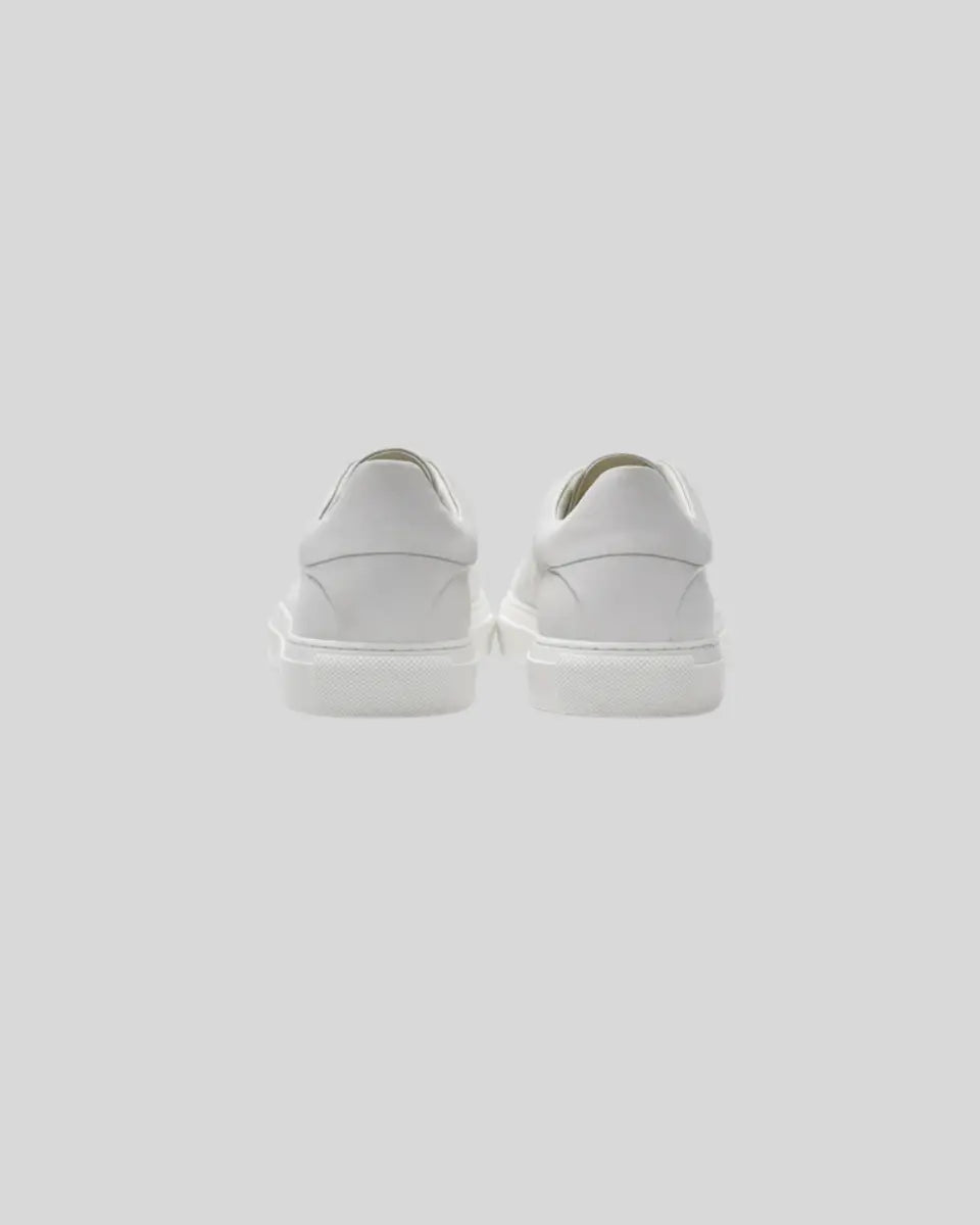 Leren Oxford hvide sneakers