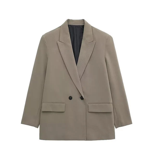 Stilfuld blazer i overstørrelse til kvinder