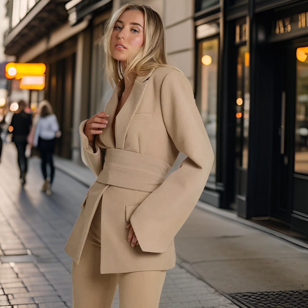 Elegant blazer Chic kjole til kvinder