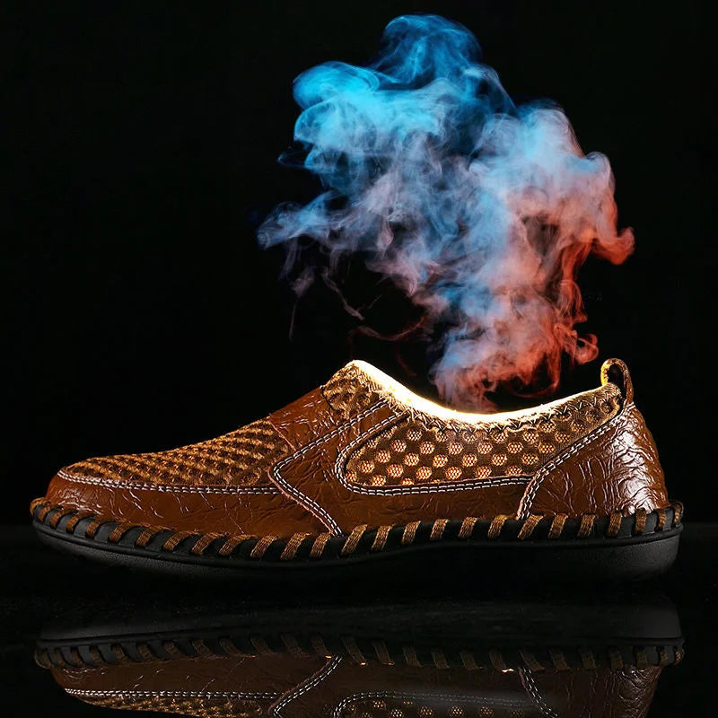 Åndbare loafers til mænd