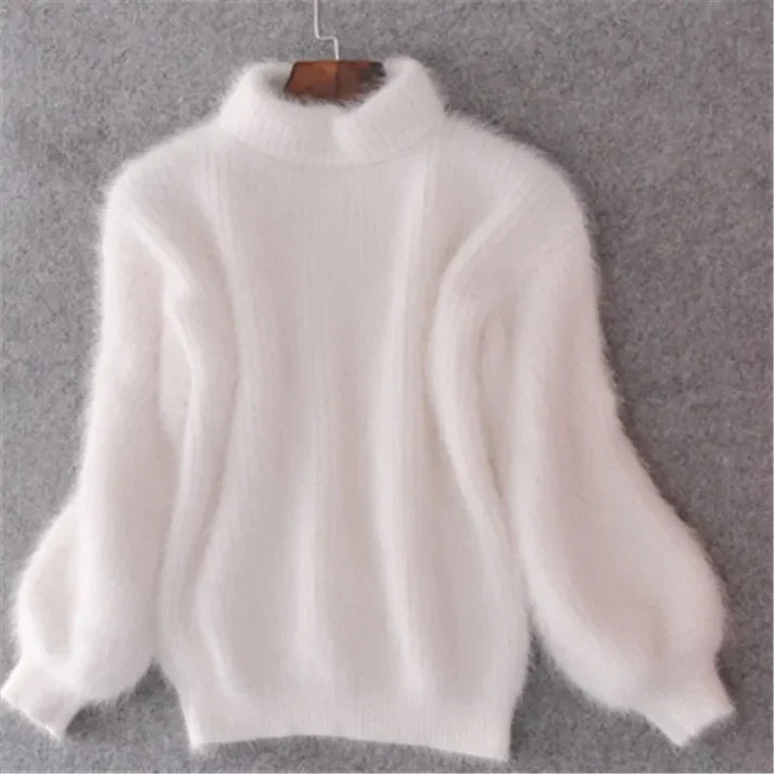 Vintage angora-trøje til kvinder