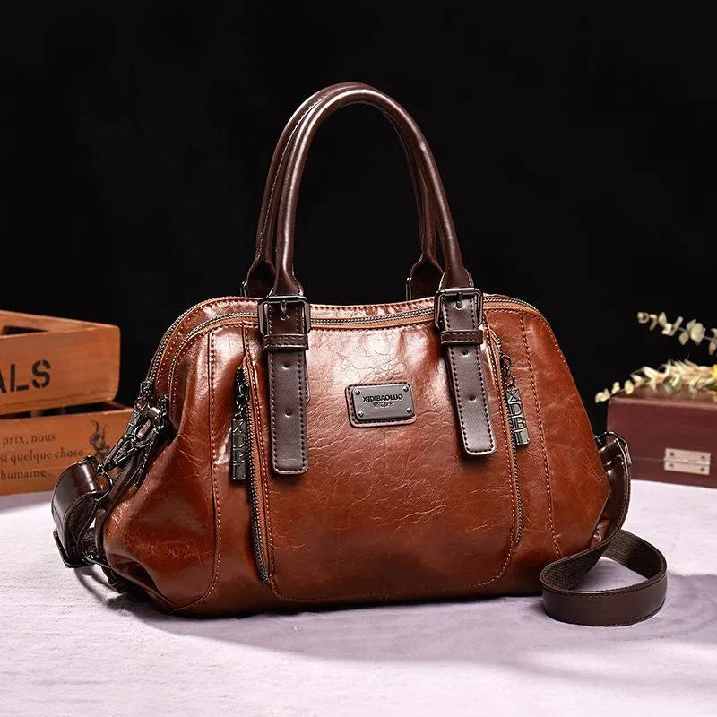Elegant vintage-skuldertaske til kvinder