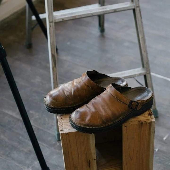 Ortopædiske unisex-slip-on-sko i læder