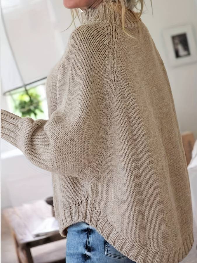 Oversized strikket sweater til kvinder