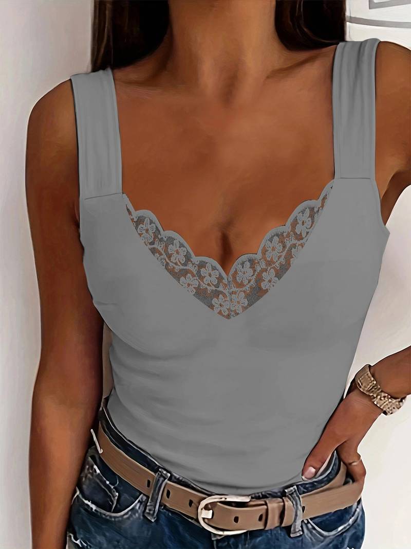 Ærmeløs tanktop til forår og sommer til kvinder