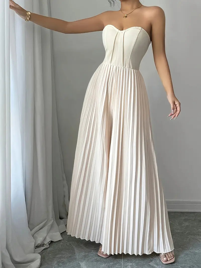 Elegant stropløs jumpsuit til kvinder