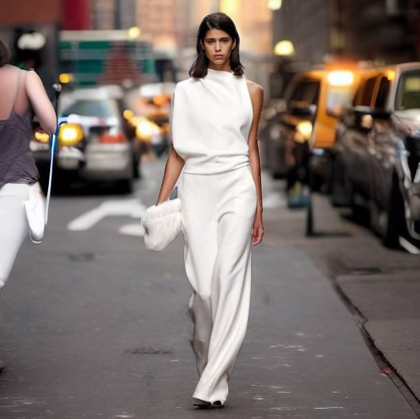 Elegant asymmetrisk jumpsuit med høj krave og bare skuldre til kvinder