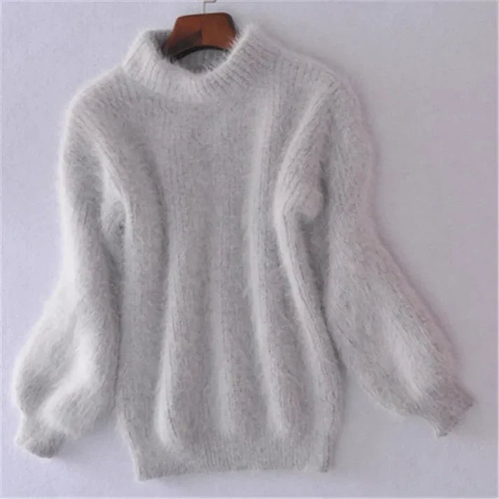 Vintage angora-trøje til kvinder