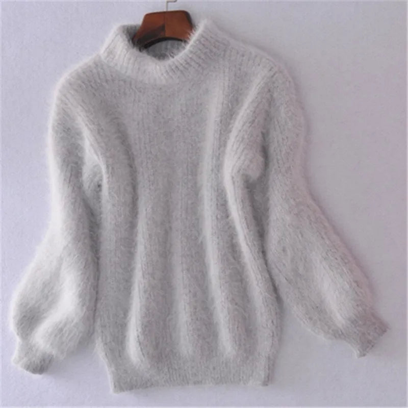 Vintage Angora Pullover giver et tidløst look til kvinder