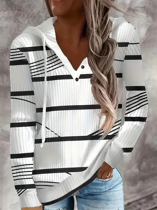 Komfortabel langærmet hættetrøje til kvinder