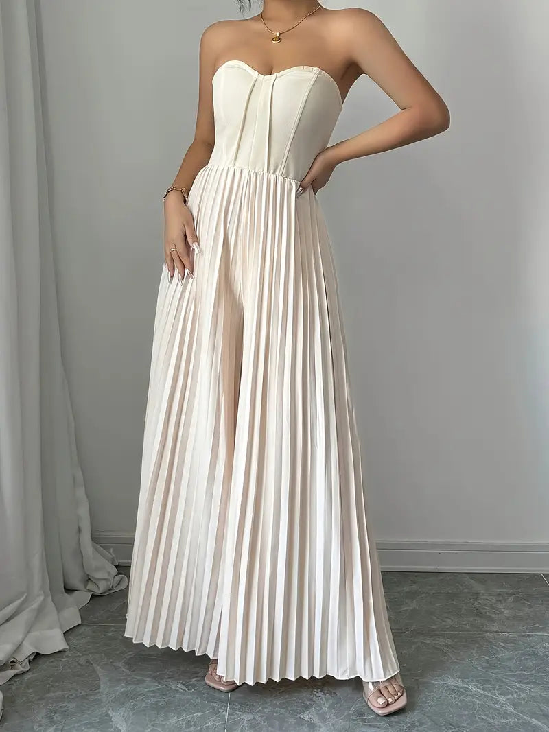 Elegant stropløs jumpsuit til kvinder
