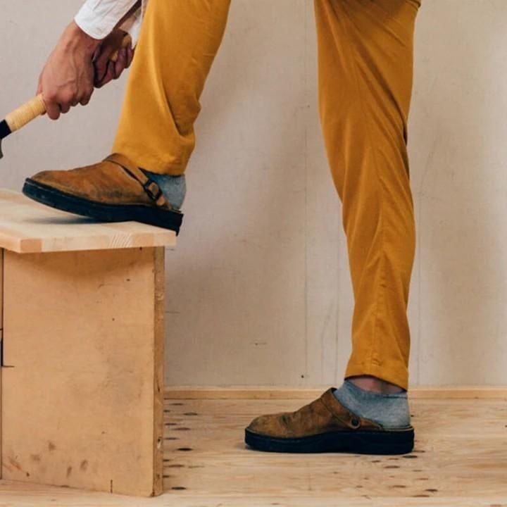 Ortopædiske unisex-slip-on-sko i læder
