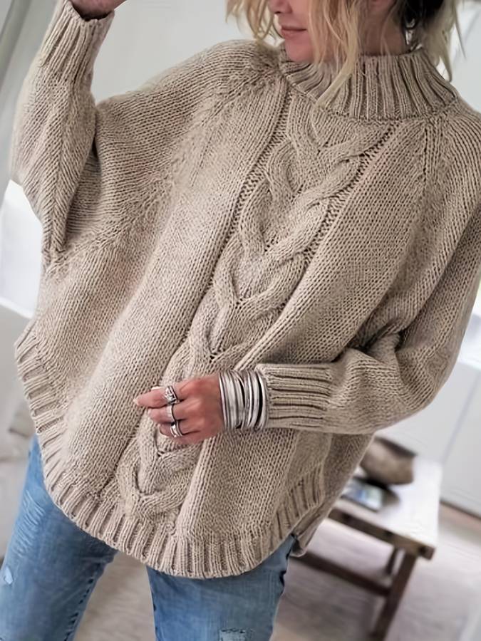 Oversized strikket sweater til kvinder