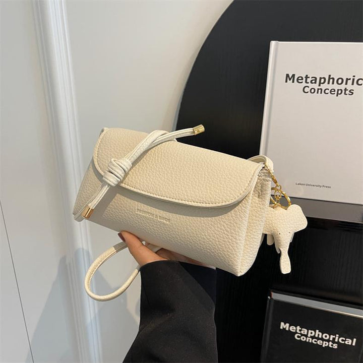 Retro crossbody-taske i blødt læder