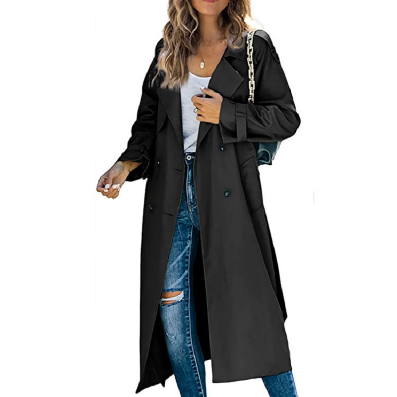 Dames Trenchcoat Lang