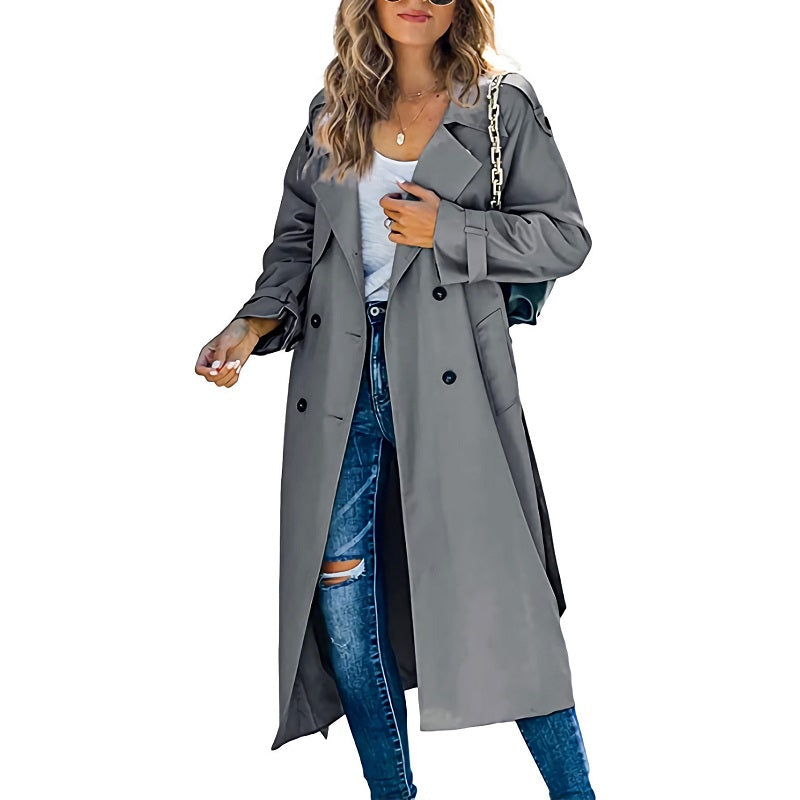 Dames Trenchcoat Lang