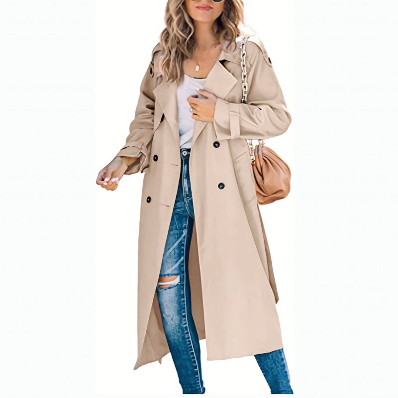 Dames Trenchcoat Lang
