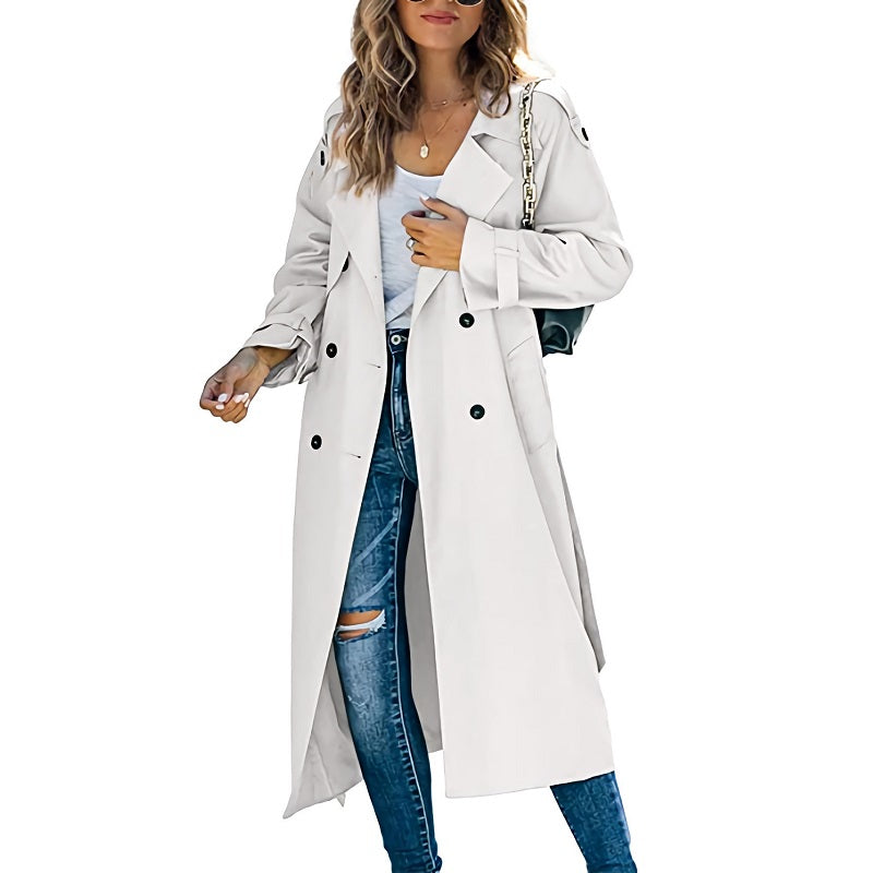 Dames Trenchcoat Lang