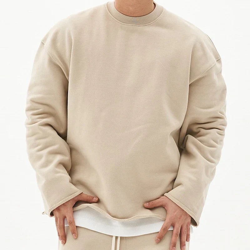 Rundhalset sweatshirt til mænd