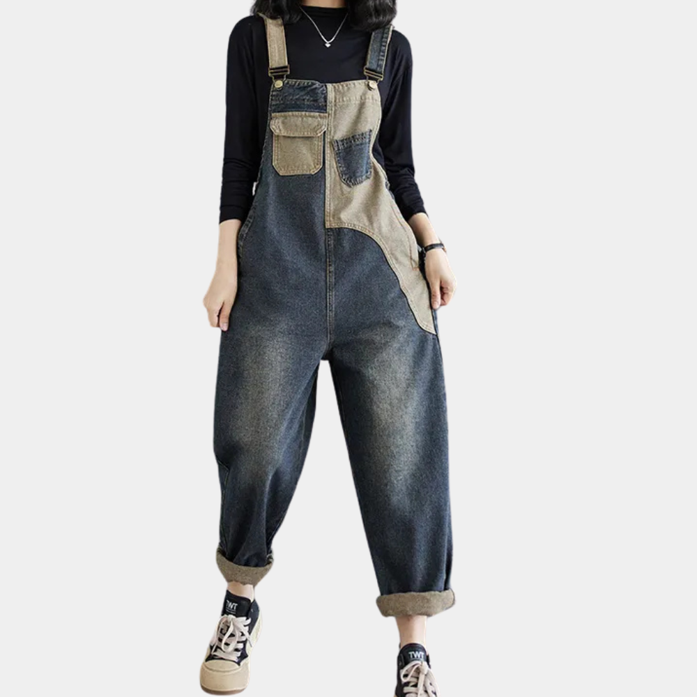 Elegant denim-jumpsuit til kvinder